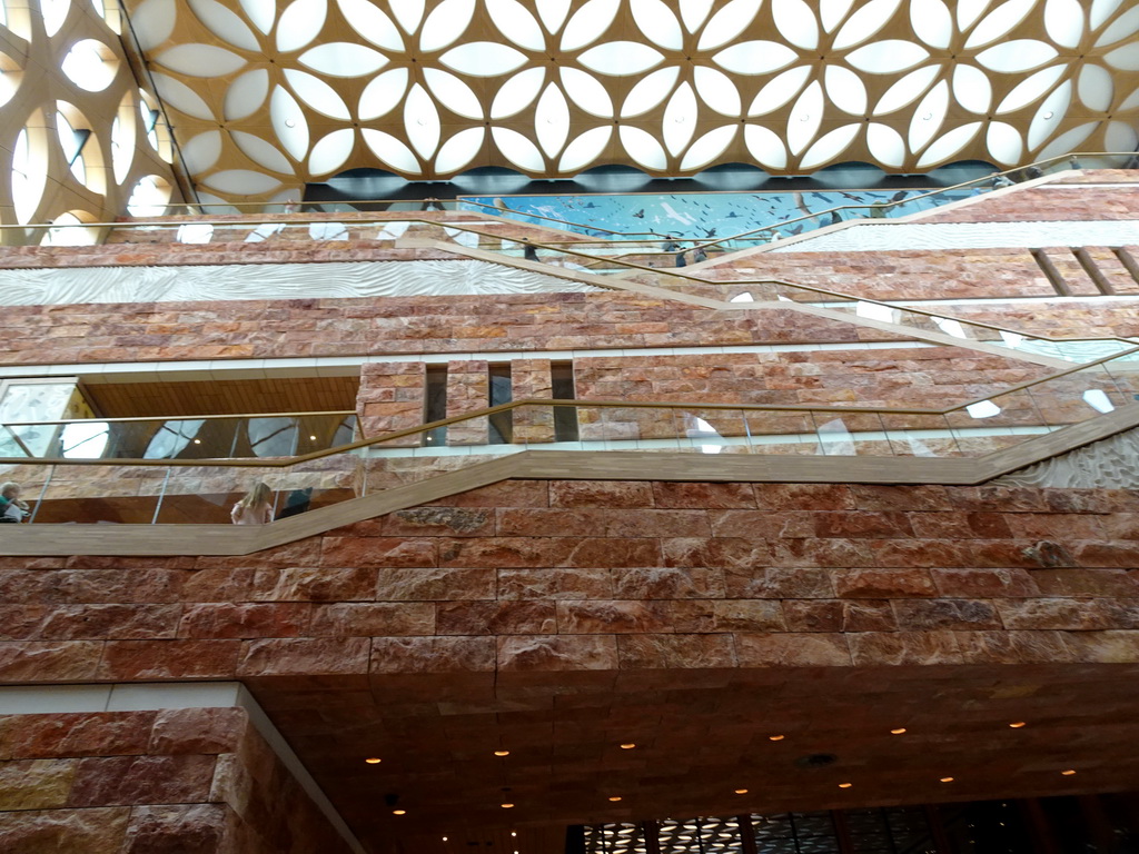 Staircase of the Naturalis Biodiversity Center, viewed from the Ground Floor