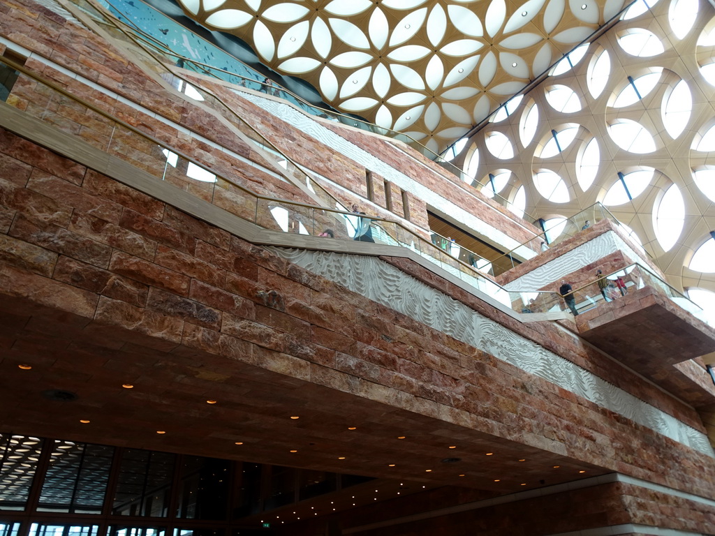 Staircase of the Naturalis Biodiversity Center, viewed from the Ground Floor