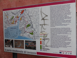 Map of the medieval port of Levanto