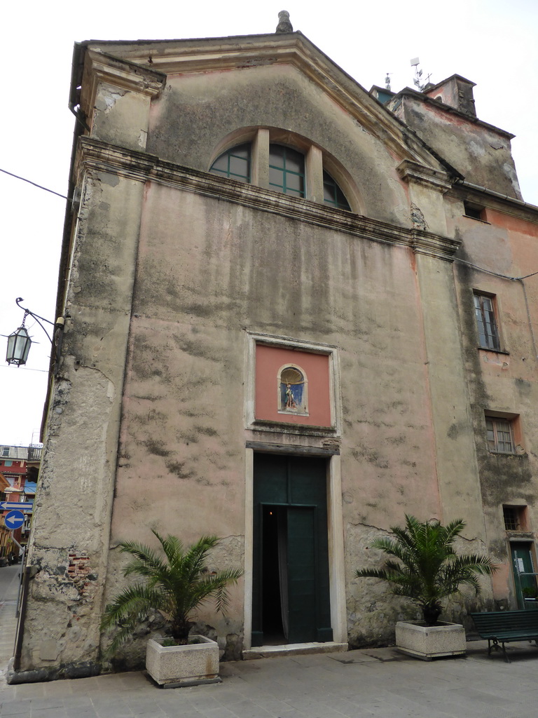 Front of the Chiesa di San Rocco church at the Via Matteo Vinzoni street