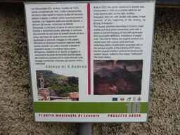 Information on the Chiesa di Sant`Andrea church