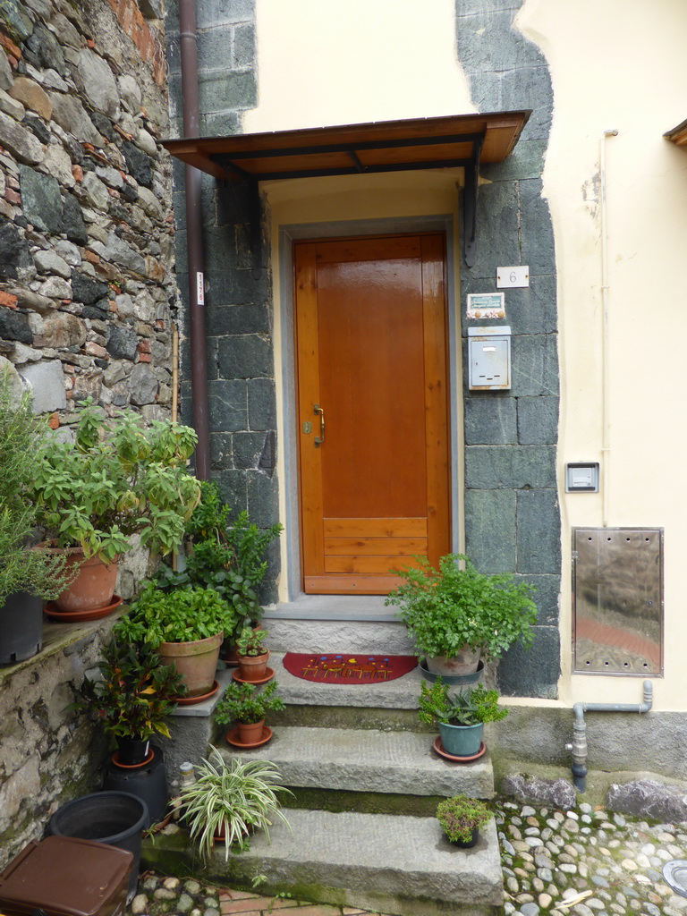 Front door of a house on the road leading from the Chiesa di Sant`Andrea church to the Levanto Castle