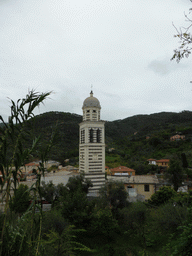 The Chiesa di Sant`Andrea church and surroundings, viewed from the Levanto Castle