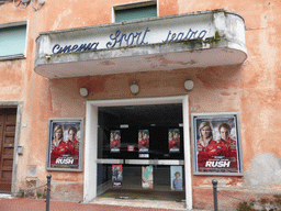 Front of the Cinema Sport Theatre at the Via Caroli street