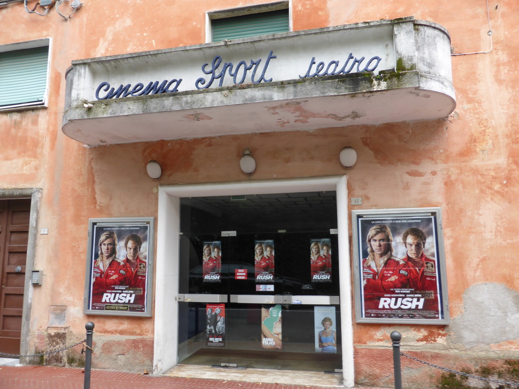 Front of the Cinema Sport Theatre at the Via Caroli street
