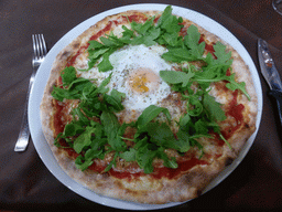 Pizza at Pizzeria La Mela at the Localita Piano di San Rocco