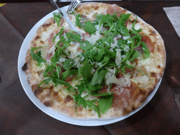 Pizza at Pizzeria La Mela at the Localita Piano di San Rocco