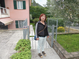 Miaomiao at the back side of the Cinque Terre Da Levanto hotel