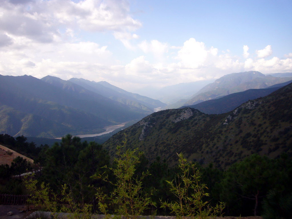 View from Buddhist temple near Lijiang