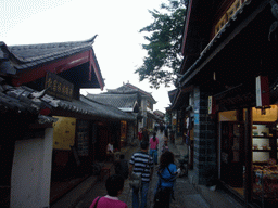 Shopping street in the Old City of Lijiang