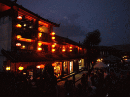 Square Street in the Old City of Lijiang, by night