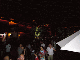 Yuhe Square in the Old City of Lijiang, by night
