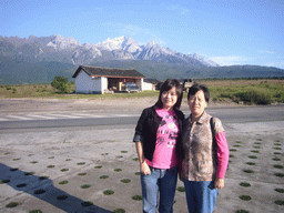 Miaomiao and Miaomiao`s mother at Jade Dragon Snow Mountain