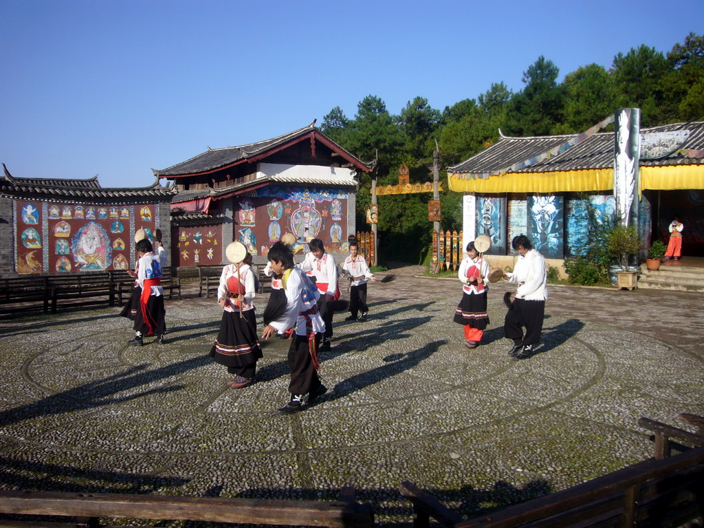 Dancing minorities at a Minority Village near Lijiang