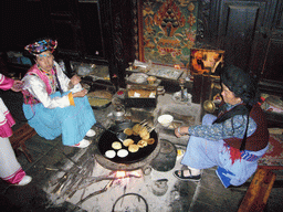 Eating minority people, in a Minority Village near Lijiang