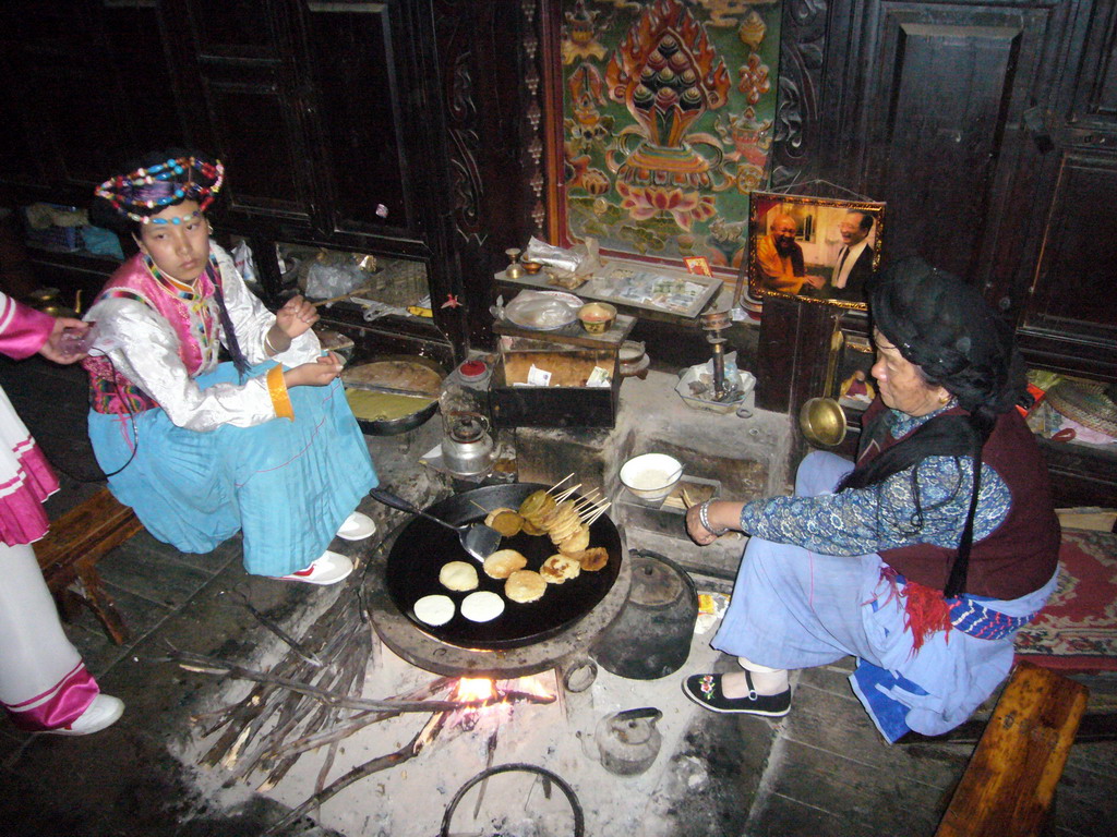 Eating minority people, in a Minority Village near Lijiang