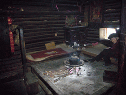 Interior of a Naxi house at Jade Water Village