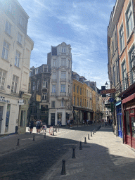 The Rue des Chats Bossus street and the Place des Patiniers square