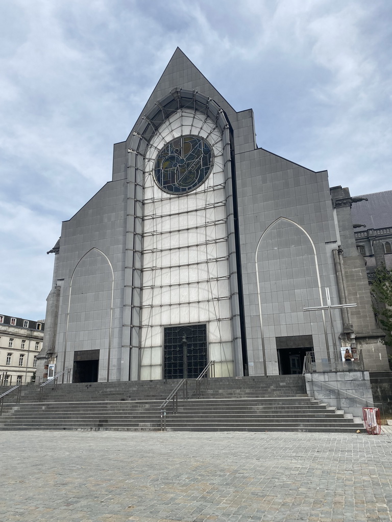 Front of the Lille Cathedral at the Place Gilleson square