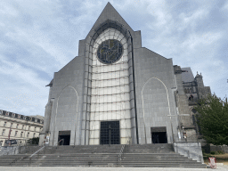 Front of the Lille Cathedral at the Place Gilleson square