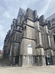 Northwest side of the Lille Cathedral at the Place Gilleson square