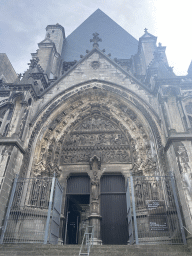 Northwest facade of the Lille Cathedral at the Place Gilleson square