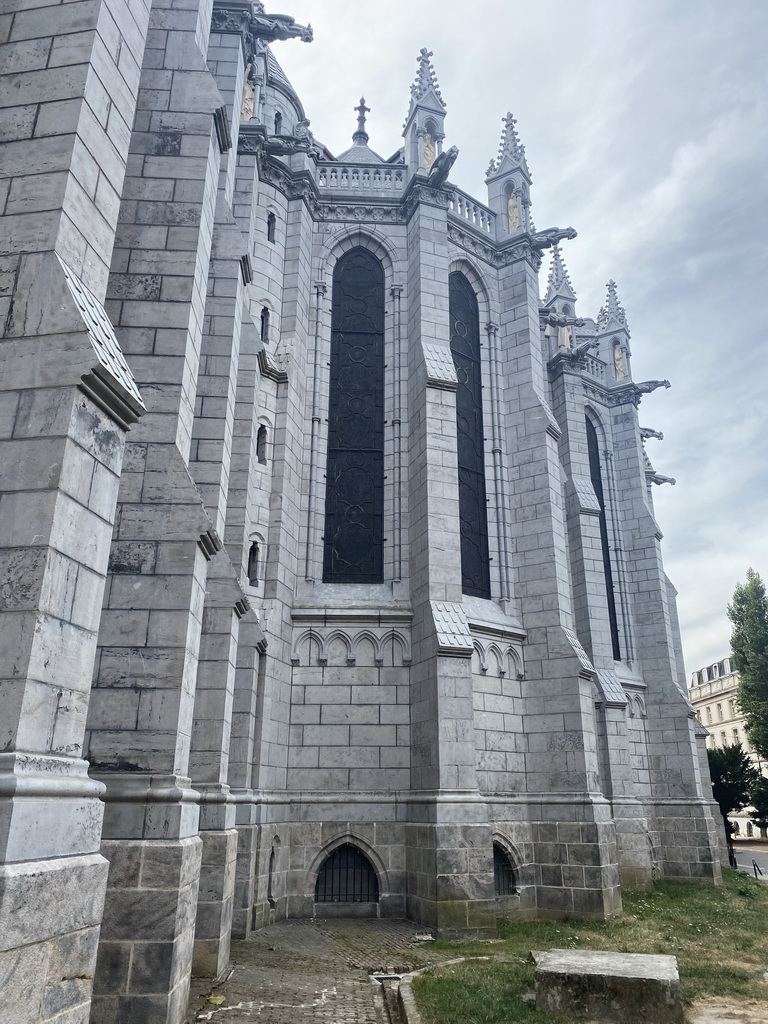 Northwest side of the Lille Cathedral at the Place Gilleson square