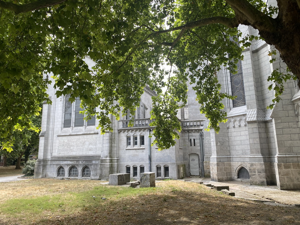 Northeast side of the Lille Cathedral at the Place Gilleson square