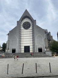 Front of the Lille Cathedral at the Place Gilleson square