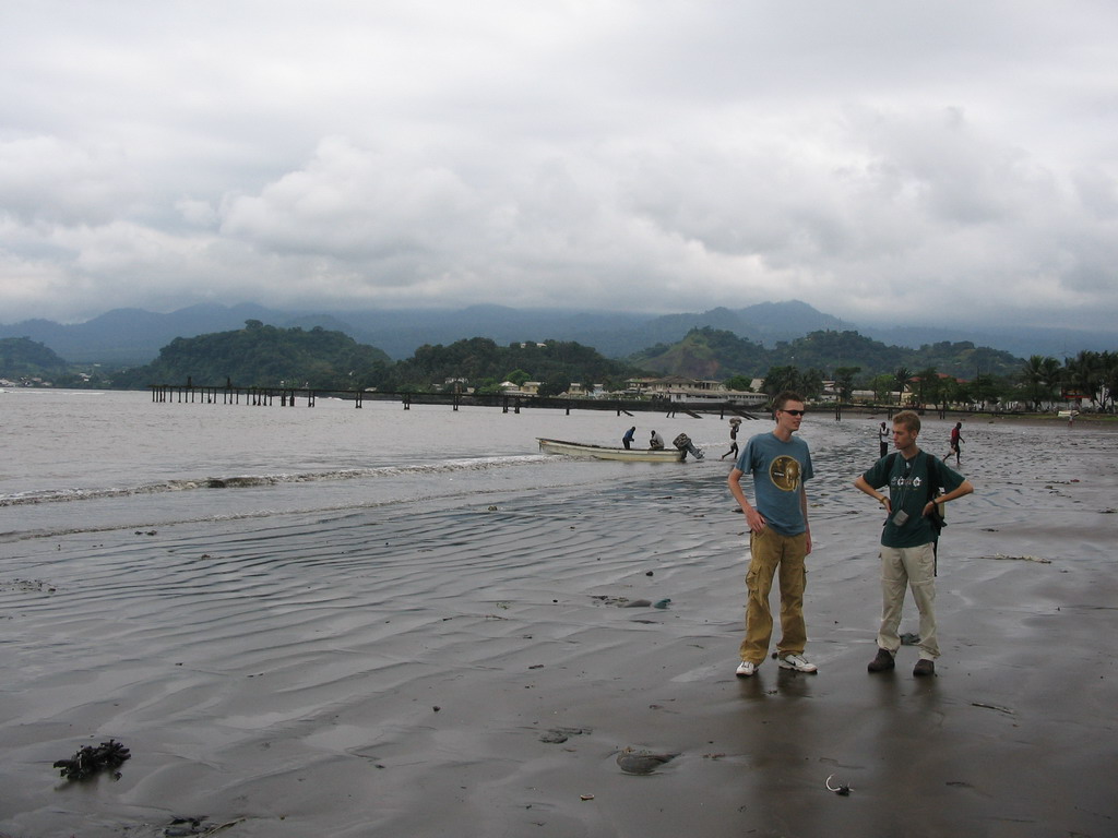 Tim`s friends and boats at Limbe Beach