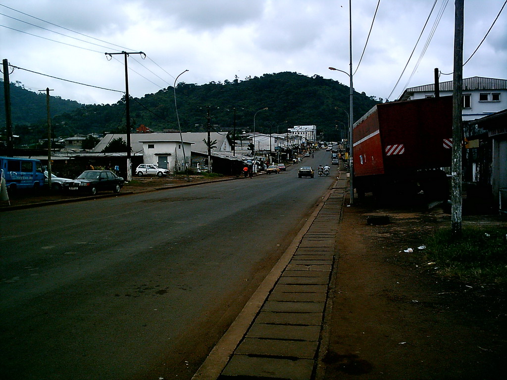 Street near Limbe Beach