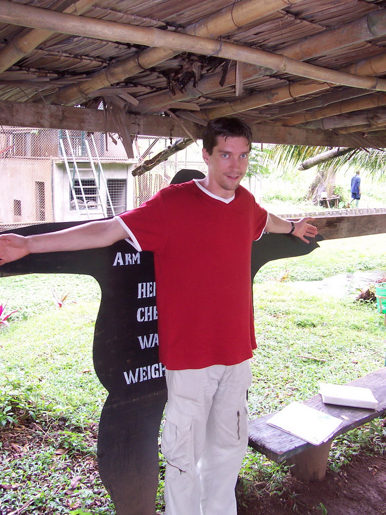 Tim at the Limbe Wildlife Centre