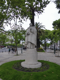 Statue of Almeida Garrett by Salvador Barata Feyo at the Avenida da Liberdade avenue