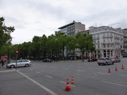 Crossing of the Avenida da Liberdade avenue and the Rua Alexandre Herculano street