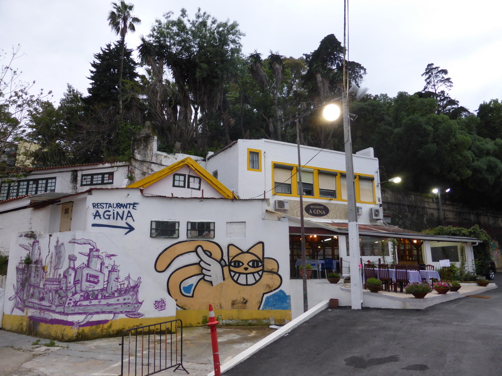 Front of the A Gina Restaurant at the Parque Mayer park