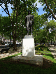Statue of Simón Bolívar at the Avenida da Liberdade avenue