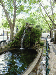 Fountain at the Avenida da Liberdade avenue