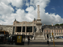 The Eden Theatre and the Monumento aos Restauradores monument at the Praça dos Restauradores square