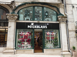 Front of the Nickolaus shop at the Rua do Carmo street