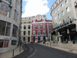 Front of the Teatro da Trindade theatre at the Rua Nova da Trindade street