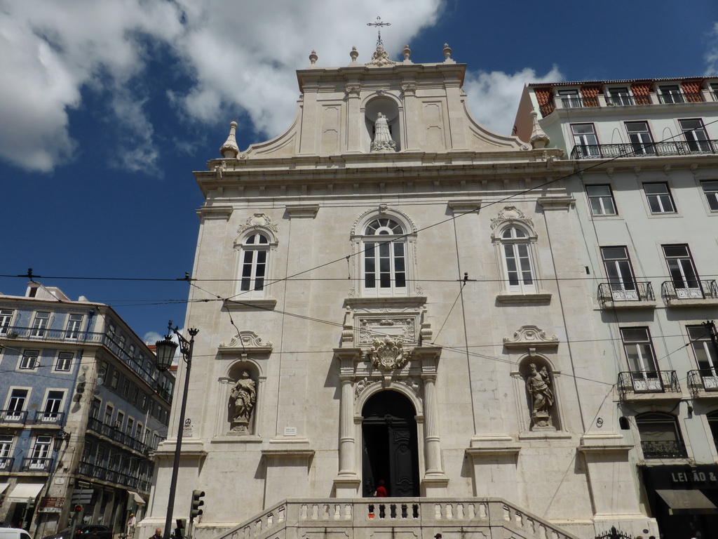 Front of the Igreja do Loreto church at the Largo do Chiado square