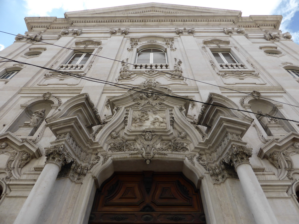 Facade of the Igreja da Encarnação church at the Largo do Chiado square