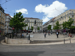 The Praça Luís de Camões square with a statue of Luís de Camões