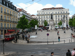 The Praça Luís de Camões square with a statue of Luís de Camões