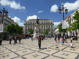 The Praça Luís de Camões square with a statue of Luís de Camões