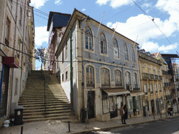 The Travessa da Santa Catarina staircase at the Calçada do Combro street
