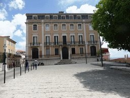 Front of the Palácio de Santa Catarina palace at the Rua de Santa Catarina street