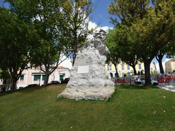 Statue of Adamastor at the Miradouro da Santa Catarina viewpoint