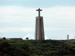 The Cristo Rei statue, viewed from the Miradouro da Santa Catarina viewpoint
