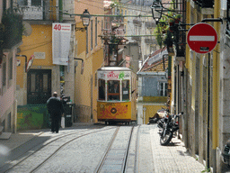 Another Bica Funicular at the Rua de Bica de Duarte Belo street, viewed from the Bica Funicular